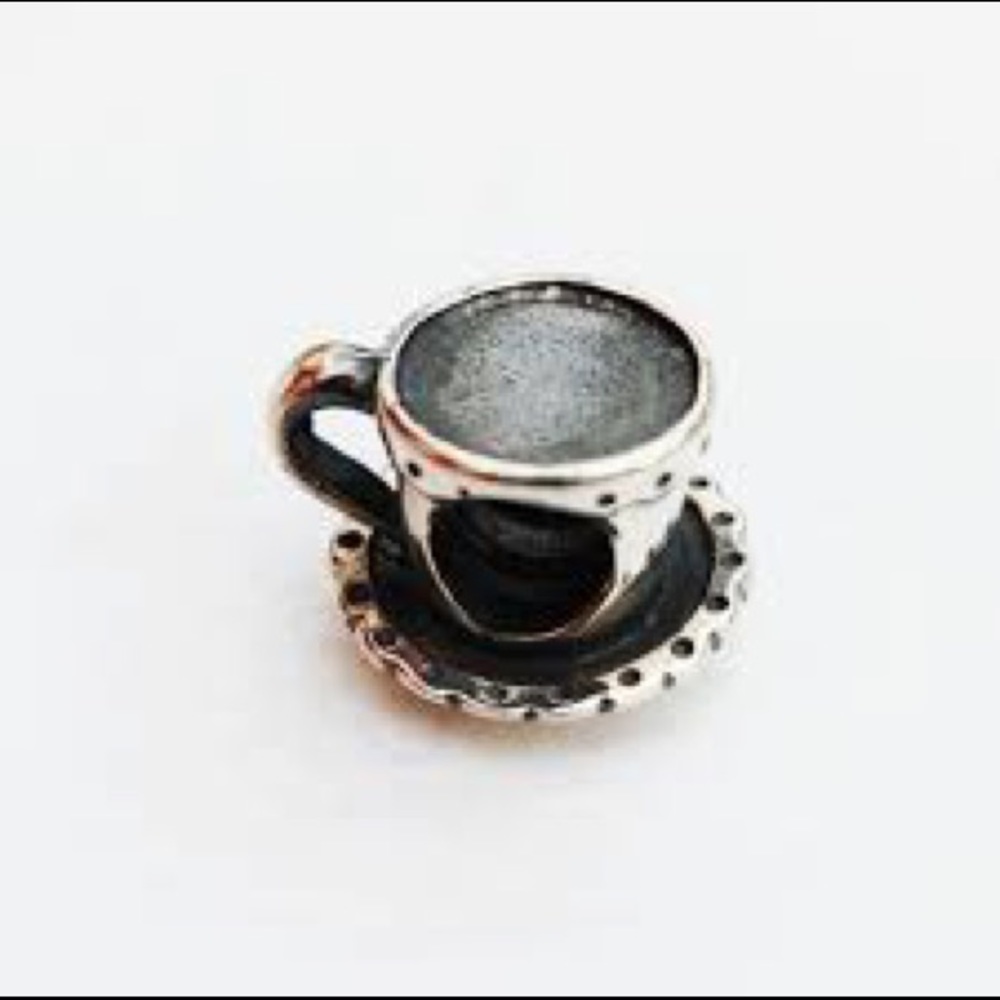 Pandora Retired Sterling Silver Teacup & Saucer (#790361)